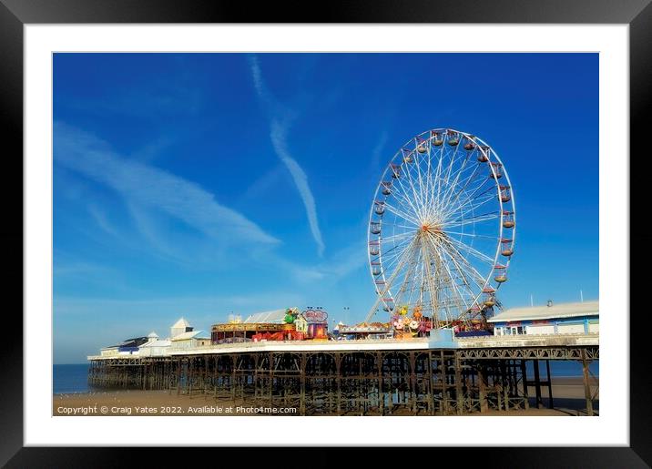 Blackpool Central Pier Framed Mounted Print by Craig Yates