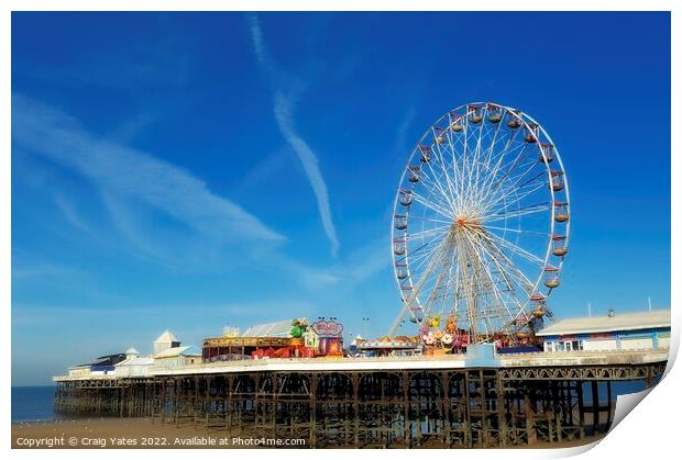Blackpool Central Pier Print by Craig Yates