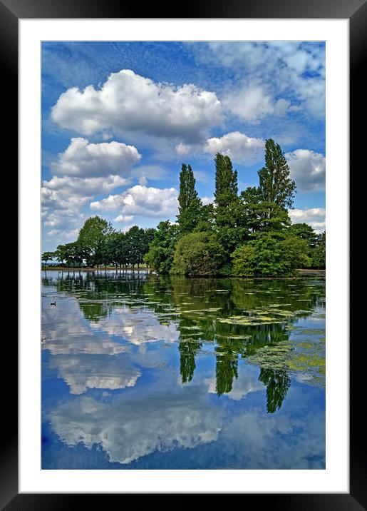 Pontefract Park Lake Framed Mounted Print by Darren Galpin