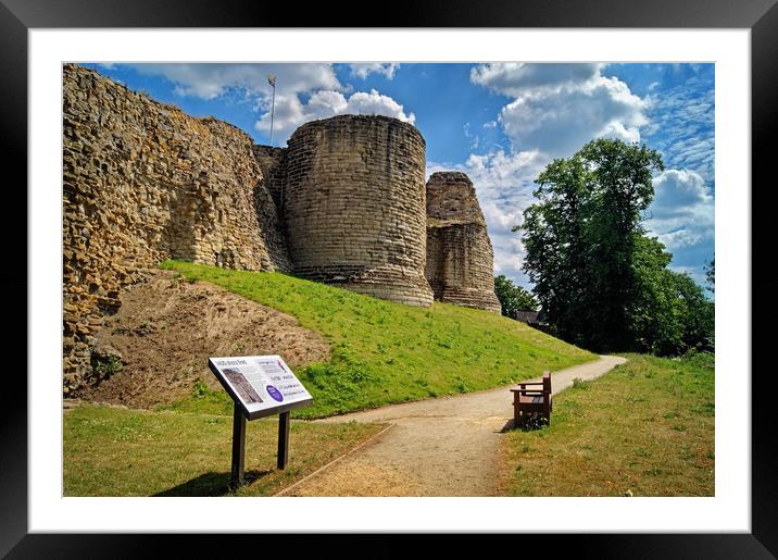 Pontefract Castle  Framed Mounted Print by Darren Galpin