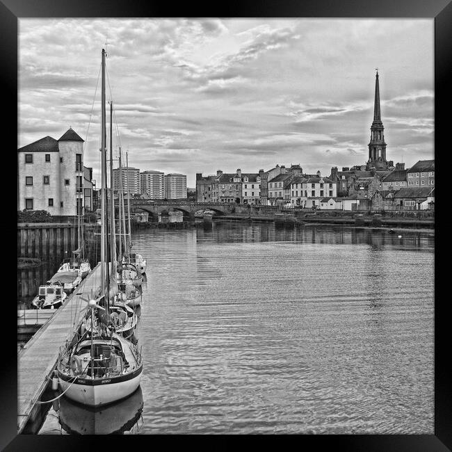 Ayr, marina and river scene Framed Print by Allan Durward Photography