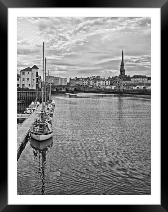  River Ayr and Ayr town (abstract) Framed Mounted Print by Allan Durward Photography