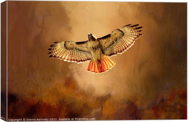 Autumn Flight Canvas Print by Donna Kennedy