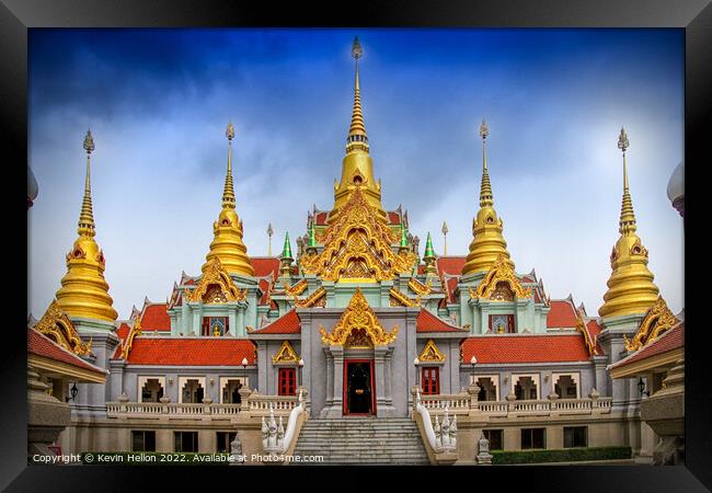 Wat Tang Sai temple, Bang Saphan, Thailand Framed Print by Kevin Hellon