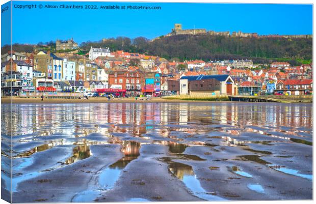 Scarborough Beach Canvas Print by Alison Chambers