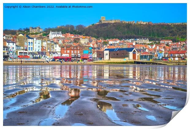 Scarborough Beach Print by Alison Chambers