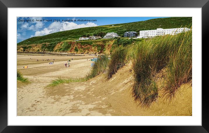 Through The Dunes And Down To The Beach Framed Mounted Print by Peter F Hunt