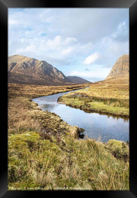 River Abhainn Mhiabhaig in Glen Mhiabhaig on the Isle of Harris Framed Print by Dave Collins