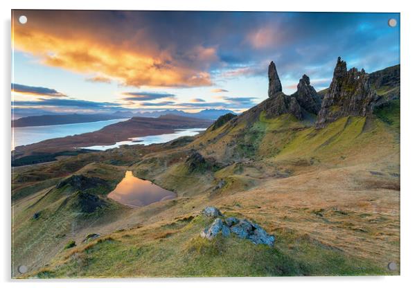 The Old Man of Storr on the Isle of Skye Acrylic by Helen Hotson