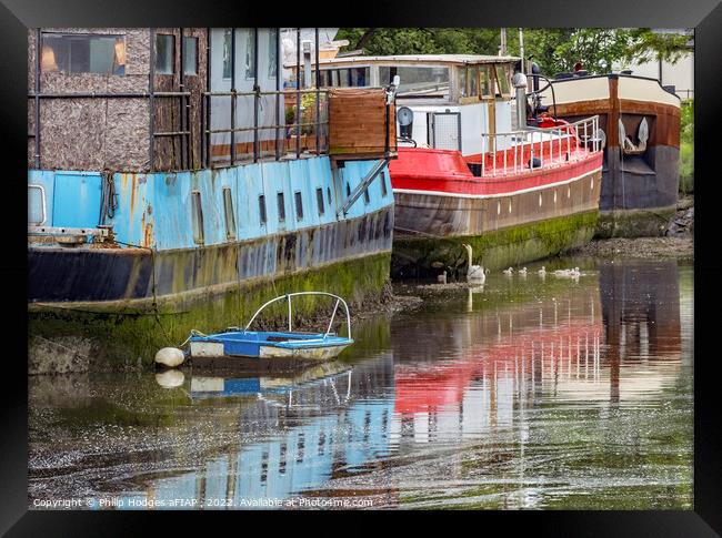 Gweek Quay Framed Print by Philip Hodges aFIAP ,