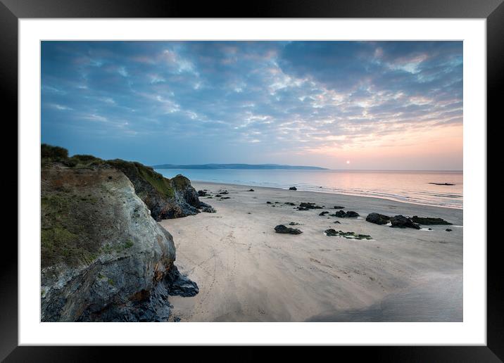 Cornwall Coast at Hayle Framed Mounted Print by Helen Hotson