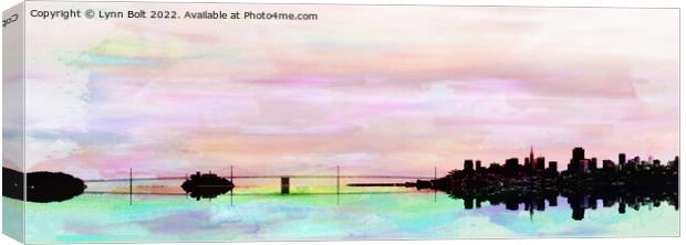 Bay Bridge San Francisco USA Canvas Print by Lynn Bolt