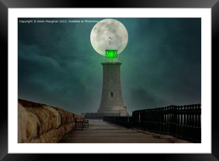 Illuminating Tynemouth's Coastal Majesty Framed Mounted Print by Kevin Maughan
