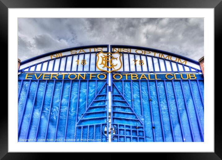 Everton FC Gate Framed Mounted Print by David Pyatt