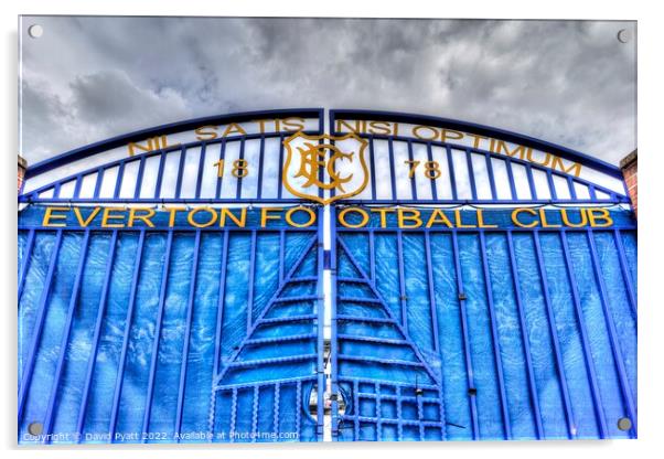 Everton FC Gate Acrylic by David Pyatt