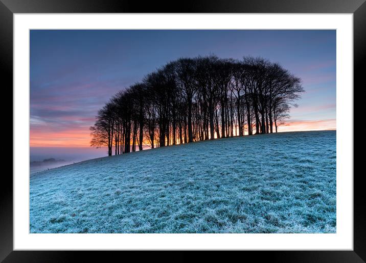 Winter Sunrise Framed Mounted Print by Helen Hotson