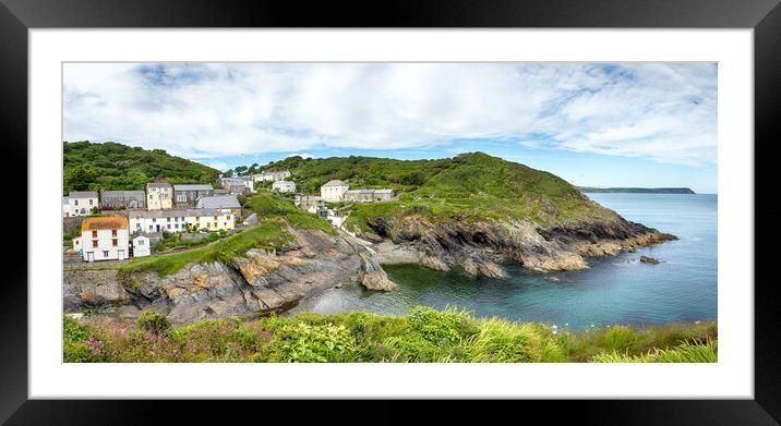 Portloe on the Cornwall Coast Framed Mounted Print by Helen Hotson