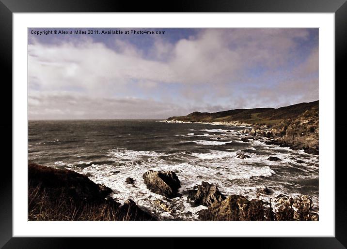 Mortehoe View Framed Mounted Print by Alexia Miles