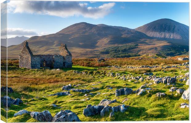 The old manse at Kilchrist Canvas Print by Helen Hotson