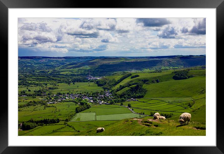 Castleton, Derbyshire Framed Mounted Print by Darren Burroughs