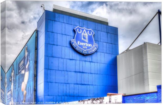 Goodison Park Stadium  Canvas Print by David Pyatt