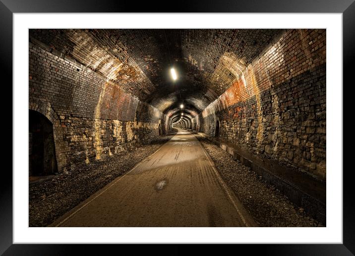 The Headstone Tunnel Framed Mounted Print by Helen Hotson