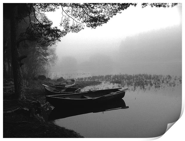 Enchanting Misty Loch Print by Stuart Jack