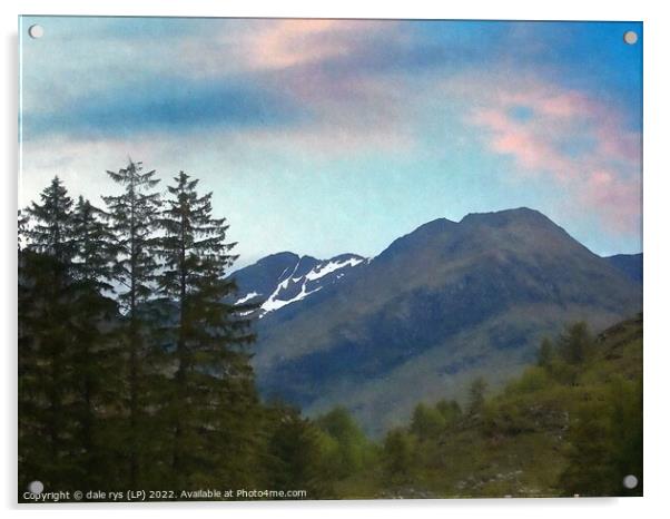 5 SISTERS -kintail-scotland     Acrylic by dale rys (LP)