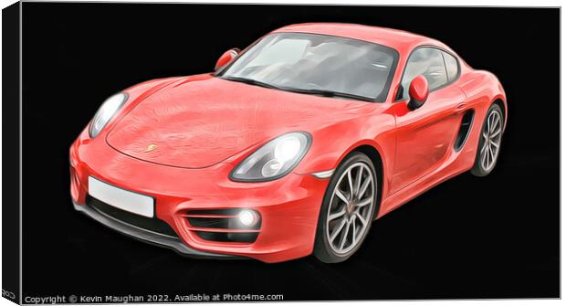 Red Porsche 2013: A Blaze of Racing Glory Canvas Print by Kevin Maughan