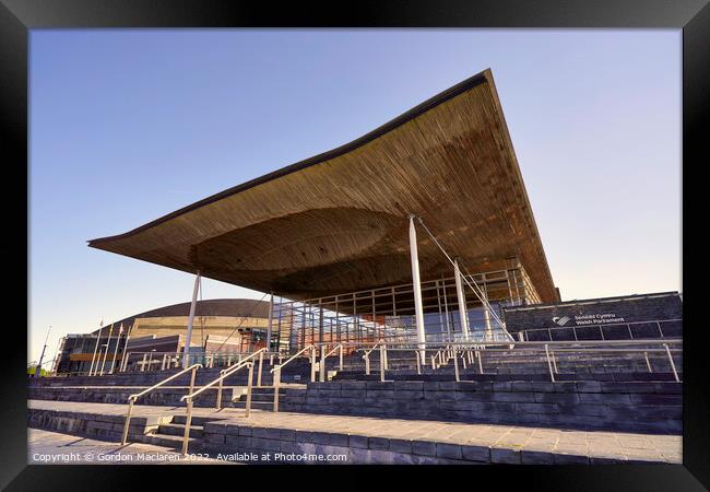 The Senedd Building Cardiff Bay Framed Print by Gordon Maclaren