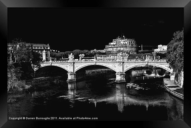 Castel Sant'Angelo Rome Framed Print by Darren Burroughs
