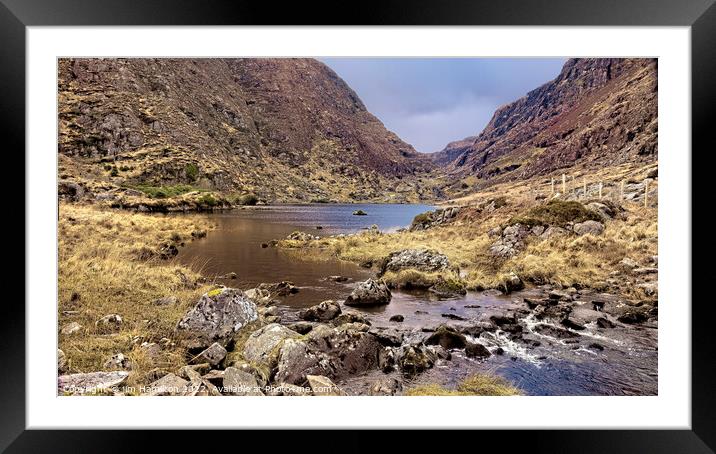 Gap of Dunloe, County Kerry, Ireland Framed Mounted Print by jim Hamilton