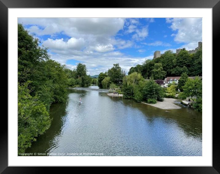 Picturesque Ludlow Landscape Framed Mounted Print by Simon Marlow