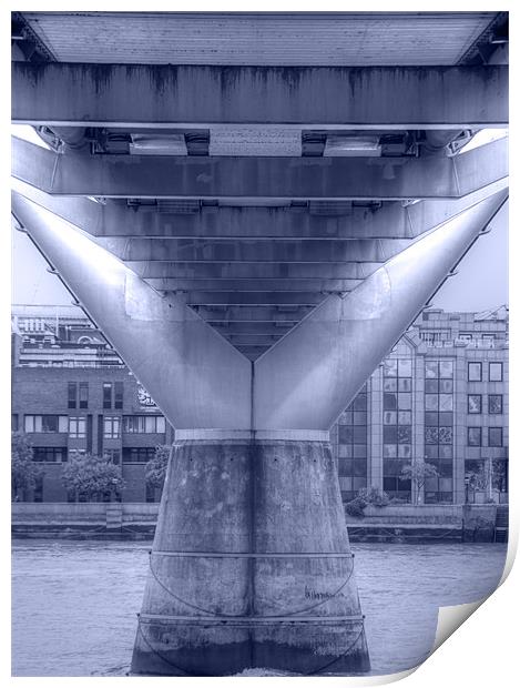 Millennium Bridge Print by David French