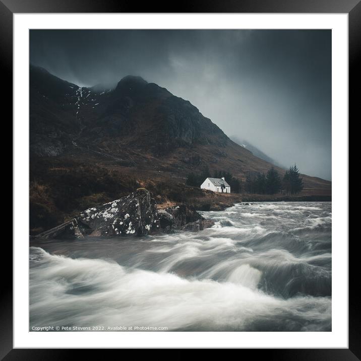 Lagangarbh Cottage Framed Mounted Print by Pete Stevens