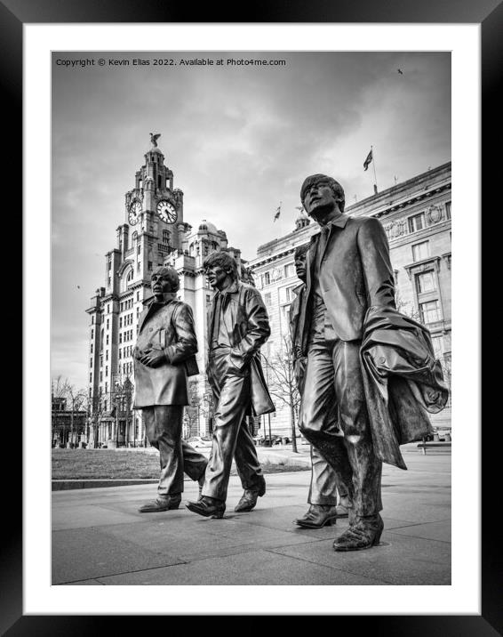The Beatles  Framed Mounted Print by Kevin Elias
