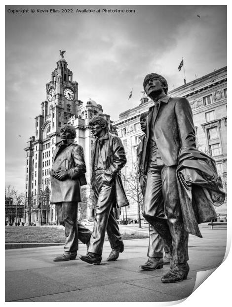 The Beatles  Print by Kevin Elias