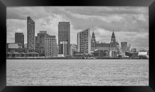 Liverpool Waterfront  Framed Print by Victor Burnside