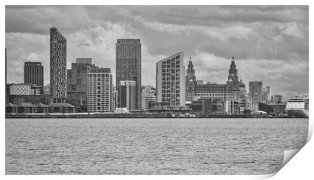 Liverpool Waterfront  Print by Victor Burnside