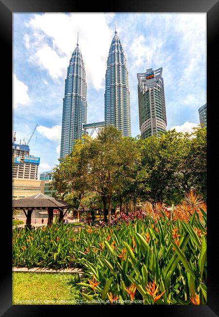 The Petronas Twin Towers, Framed Print by Kevin Hellon
