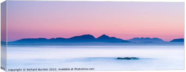 Sunrise Over The Islands Canvas Print by Richard Burdon