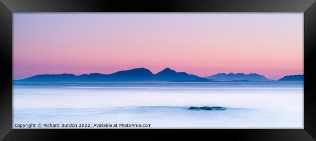 Sunrise Over The Islands Framed Print by Richard Burdon