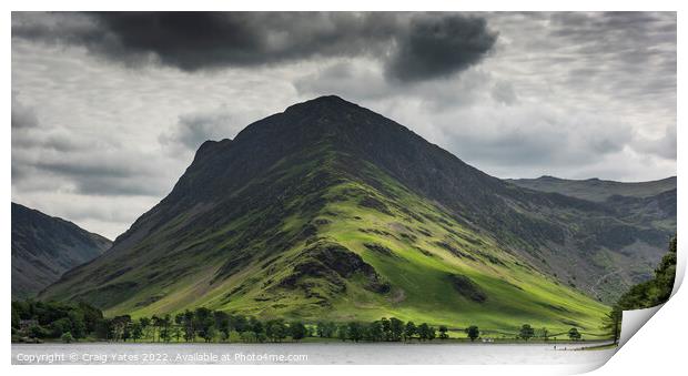 Fleetwith Pike Buttermere Print by Craig Yates