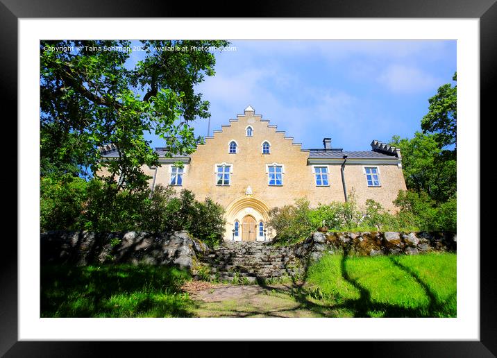 Suitia Manor Castle Entrance From Garden Framed Mounted Print by Taina Sohlman