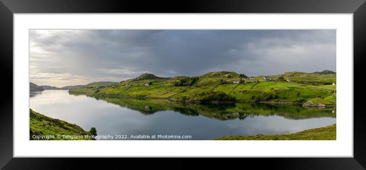 Loch Inchard Reflections Framed Mounted Print by DiFigiano Photography