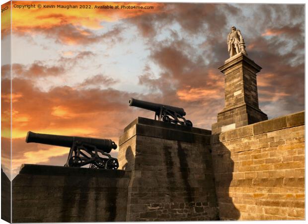 Lord Collingwood Monument Tynemouth Canvas Print by Kevin Maughan