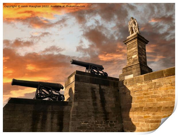Lord Collingwood Monument Tynemouth Print by Kevin Maughan
