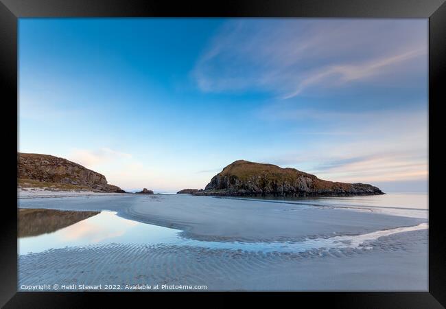Kilvickeon Beach, Isle of Mull Framed Print by Heidi Stewart