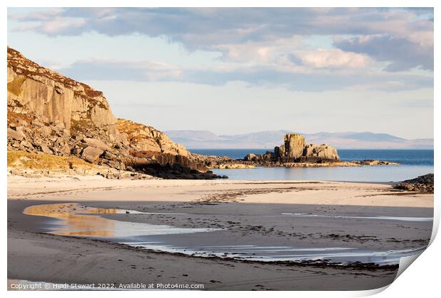 Kilvickeon Beach, Isle of Mull Print by Heidi Stewart