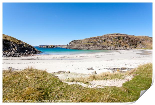 Kilvickeon Beach, Isle of Mull Print by Heidi Stewart